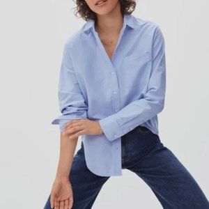 Everlane Organic Cotton Blue Button Down Size 0